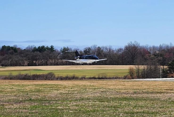 Airplane on Heritage Field runway